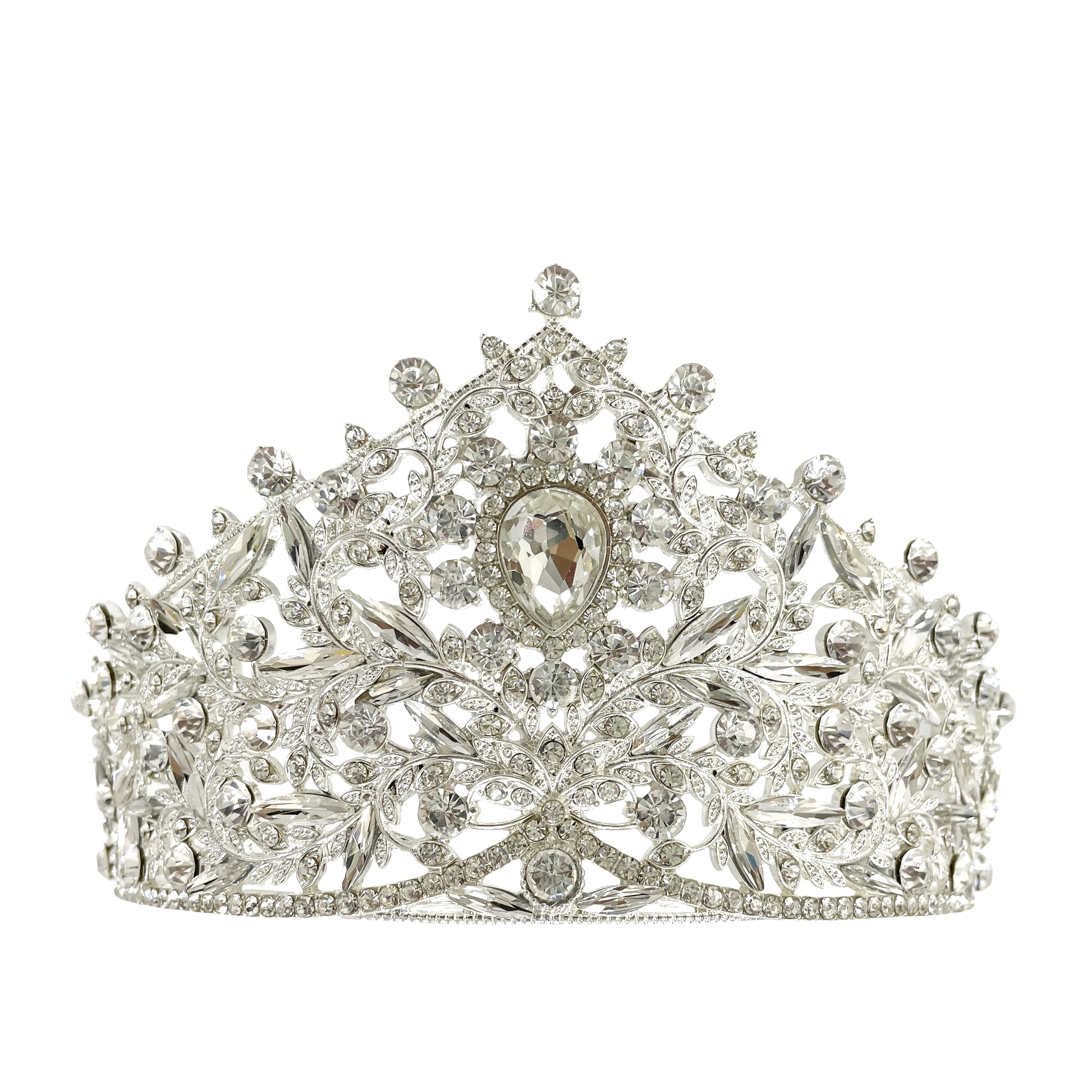 (พร้อมส่ง) เทียร่า 354 สีเงิน งานสวย ปราณีต QCเพชรทุกเม็ด สินค้าพร้อมส่งจากไทย