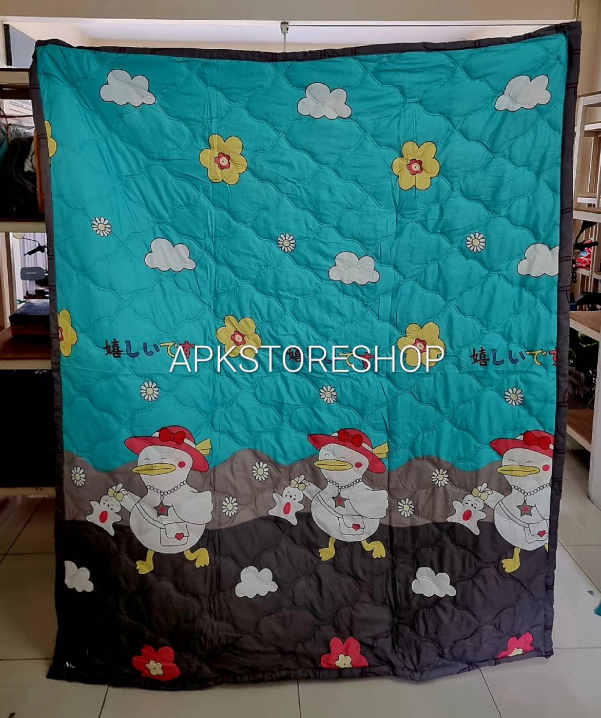 ขายส่ง ผ้าห่มนวมบางอัดความร้อน เกรดA #APK128-พิมพ์ลาย ส่ง 128 บาท