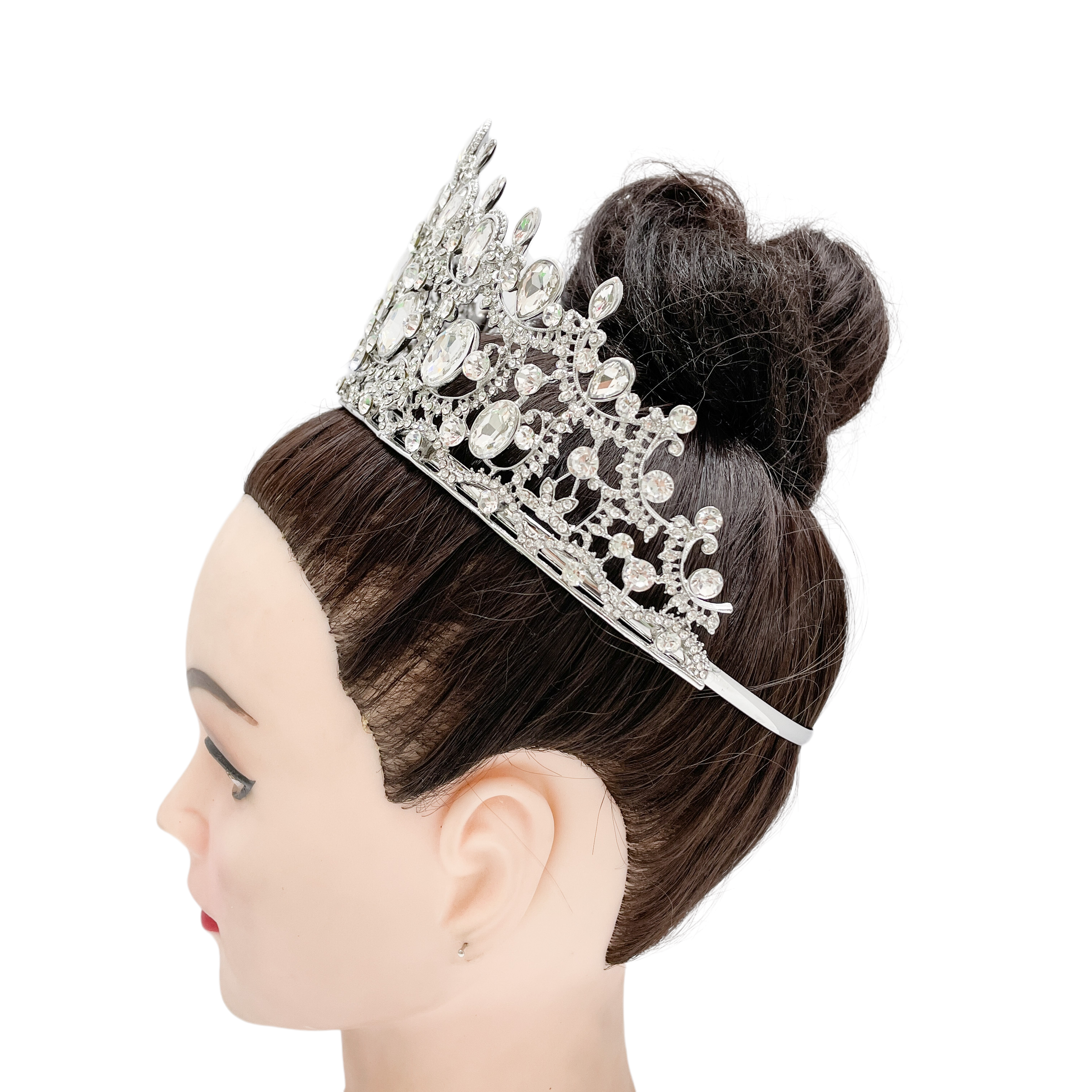 (พร้อมส่งจากไทย) มงกุฏ 105 สีเงิน มงกุฎนางงาม มงกุฎเพชร มงกุฎประกวด สินค้าพร้อมส่ง ไม่ต้องรอนาน งานพรีเมี่ยม