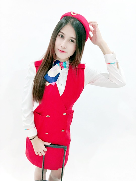 ชุดแอร์โฮสเตรส แบบชุดแซก / ชุดอาชีพในฝัน