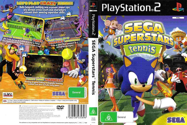 SEGA SUPERSTARS TENNIS [EU : DVD5 1 Disc]