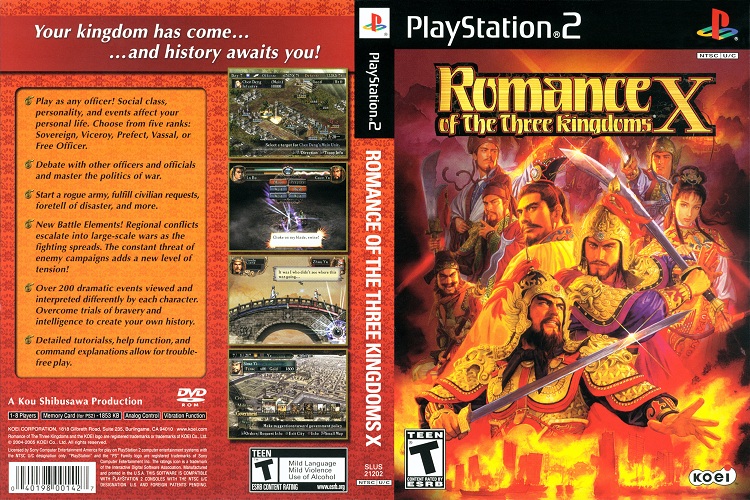 ROMANCE OF THE THREE KINGDOMS 10 [US : DVD5 1 Disc]