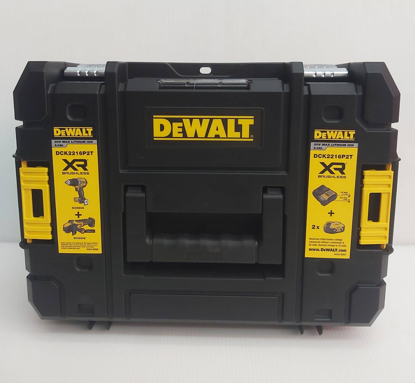 คอมโบ้ชุดสว่านไร้สาย20V (DCD805+DCG409) DCK2216P2T DEWALT