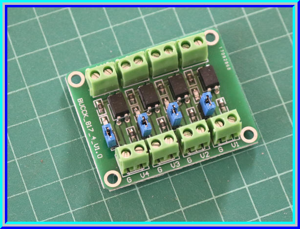 1x แผงวงจรออปโต้ PC817 แบบ 4 ช่องสำหรับลดแรงดัน