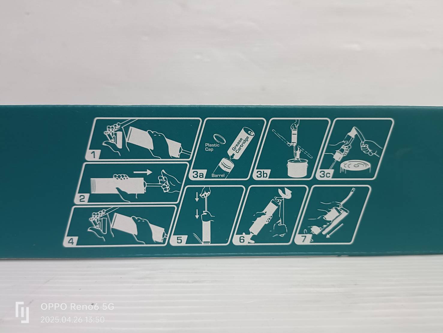 กระบอกอัดจารบี+สายอ่อน 600cc.THT111062 TOTAL