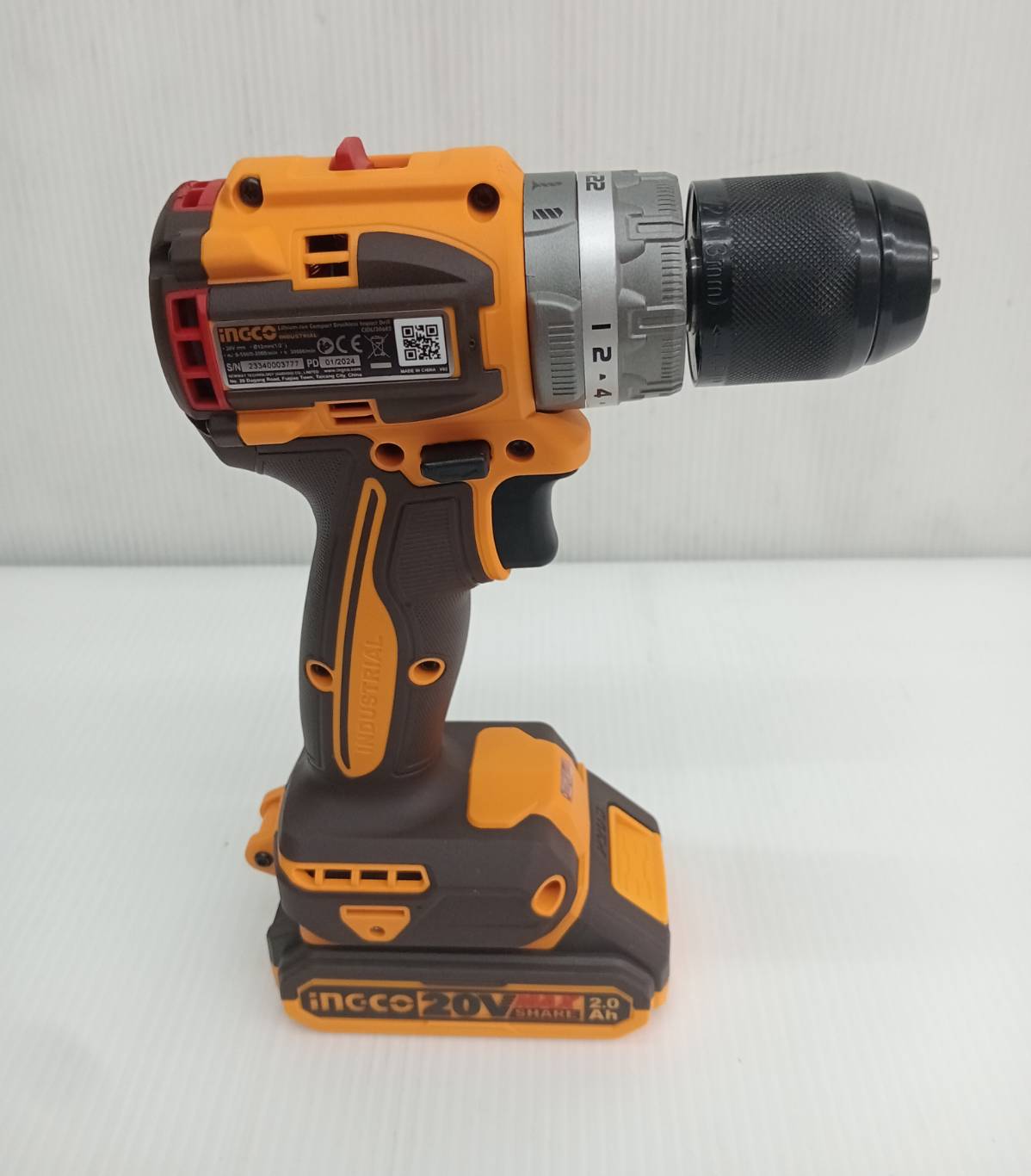 สว่านกระแทก20V CIDLI20602 INGCO ครบชุด
