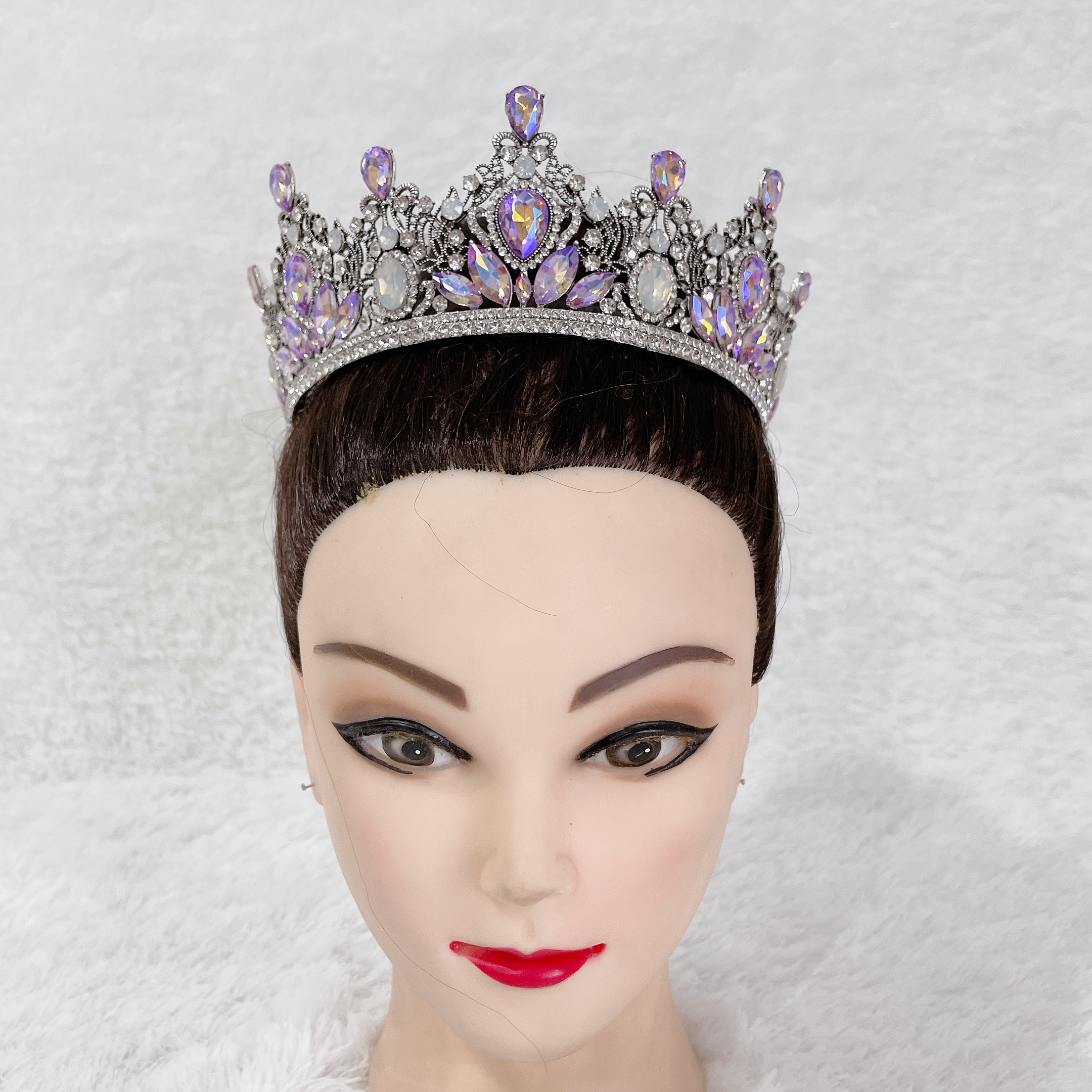 (พร้อมส่งจากไทย) มงกุฏ 110 สีม่วง มงกุฎเพชร มงกุฎประกวด สินค้าพร้อมส่ง ไม่ต้องรอนาน งานพรีเมี่ยม