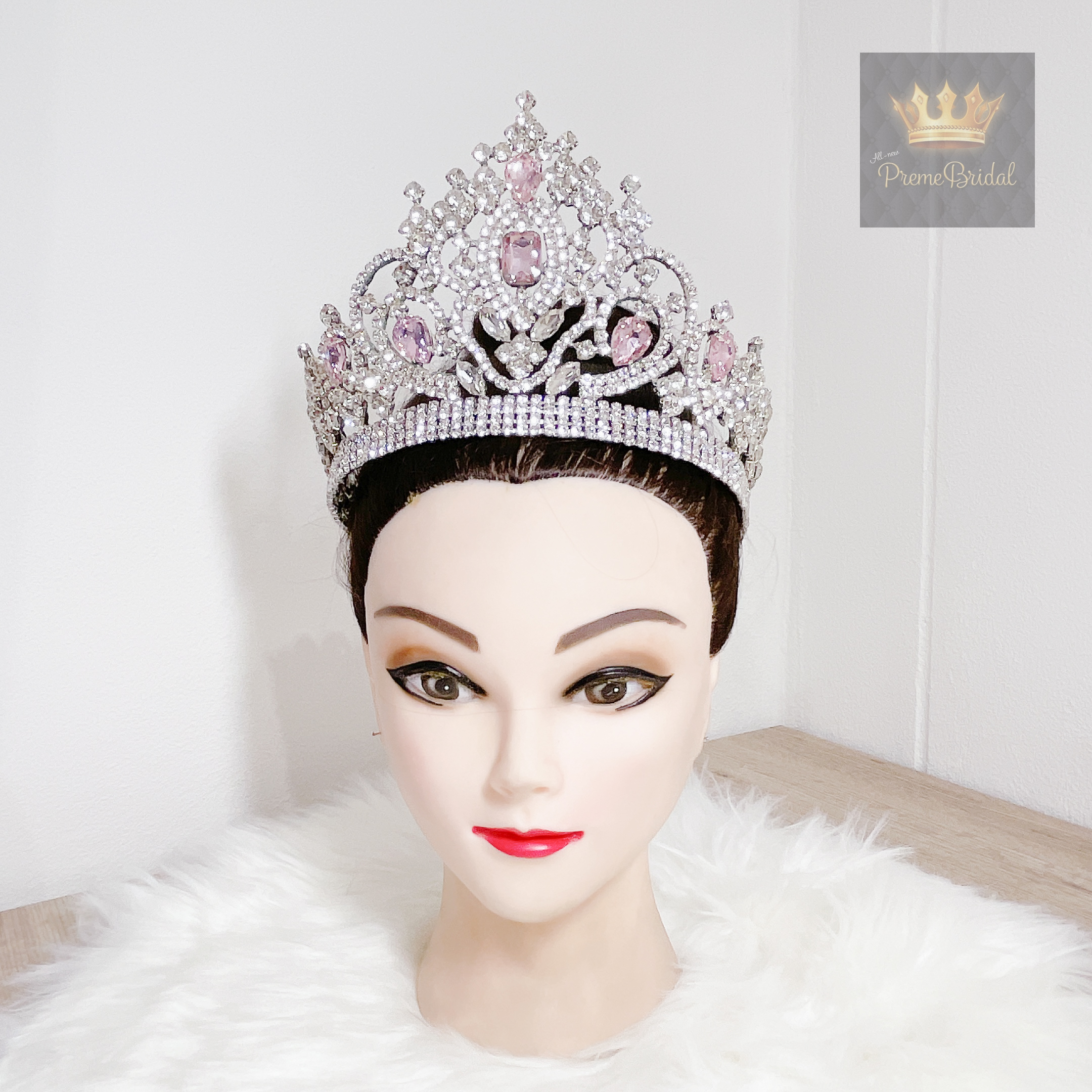 (พร้อมส่งจากไทย) มงกุฏ 113 มงกุฎนางงาม งานเพชรหนามเตย