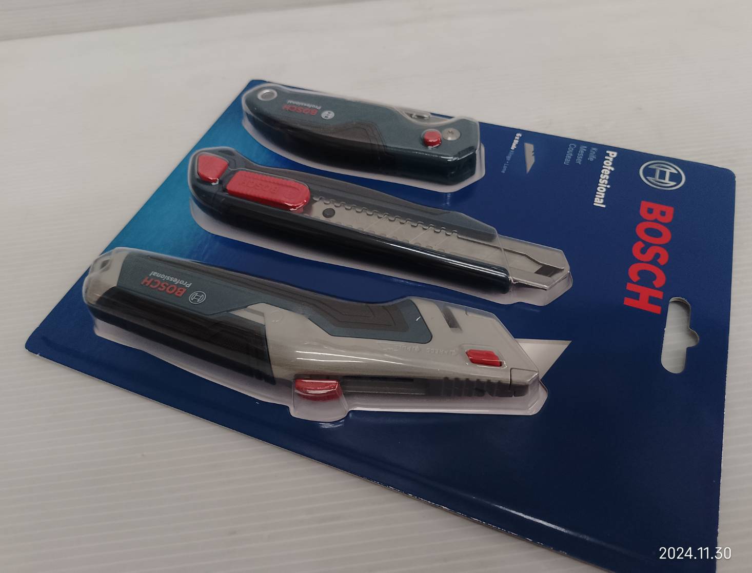 BOSCH ชุดอุปกรณ์งานช่าง 3 ตัวชุด 1600A027M4