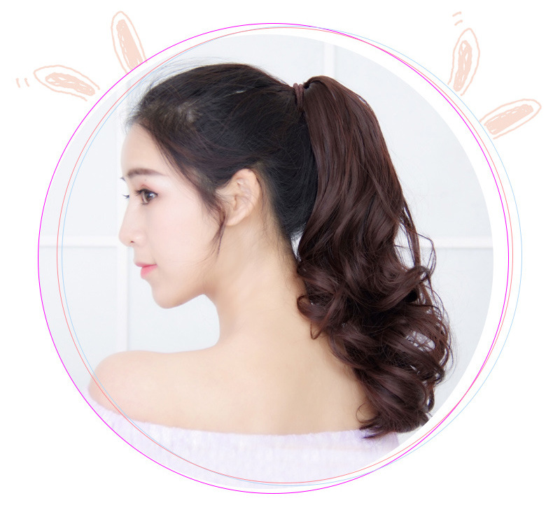 (พร้อมส่ง) 152 วิกผมหางม้า Ponytail ยาว 35 cm (แบบหนีบ)