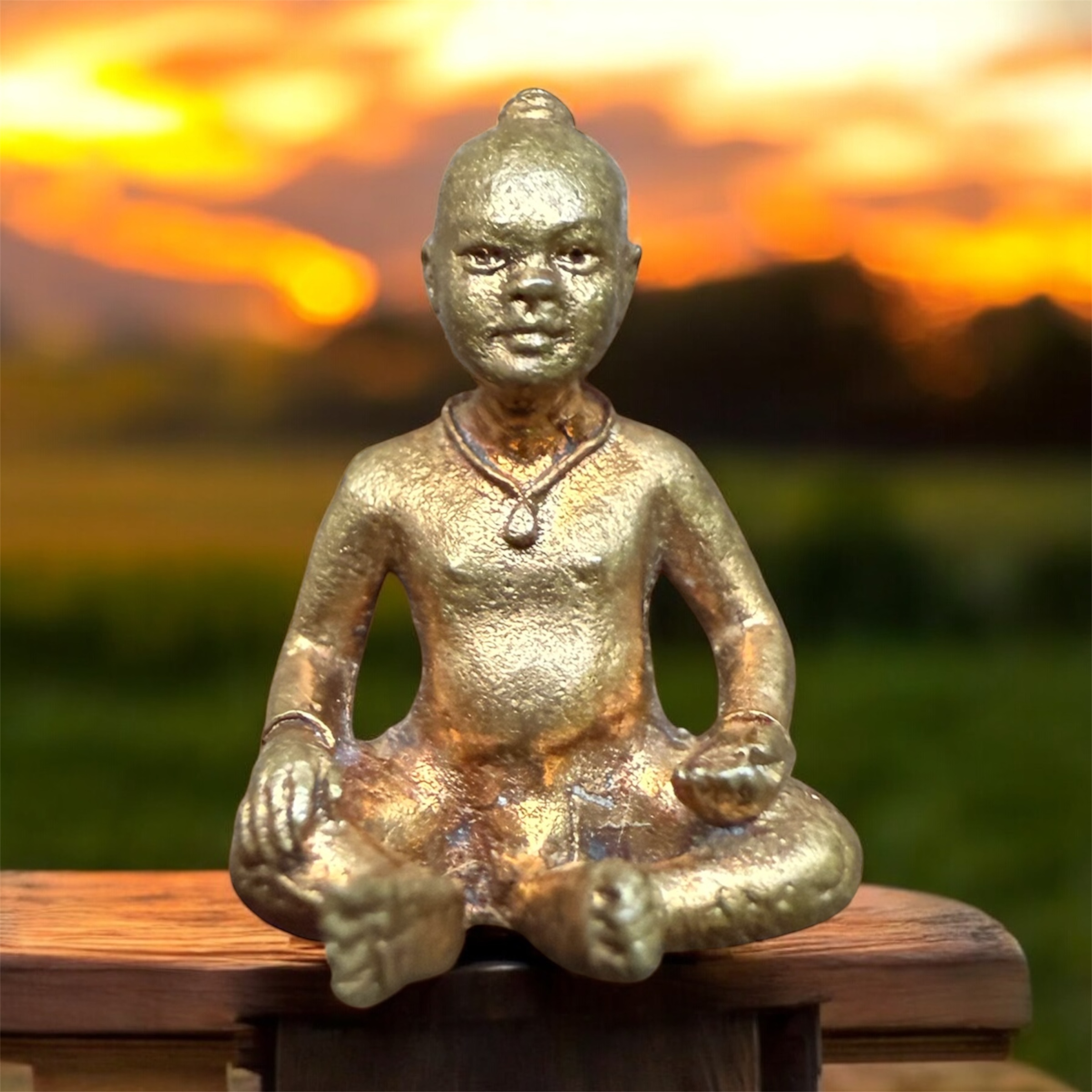 พรายกุมารหลวงปู่ชื่นวัดตาอี สร้างน้อย ทำจากเหล็กขนันผีตายท้องกลม ตะกรุด ยันต์หลอมรวม อุดผงพรายกุมาร ล้วนๆของ ลป.ทิม วัดละหารไร่