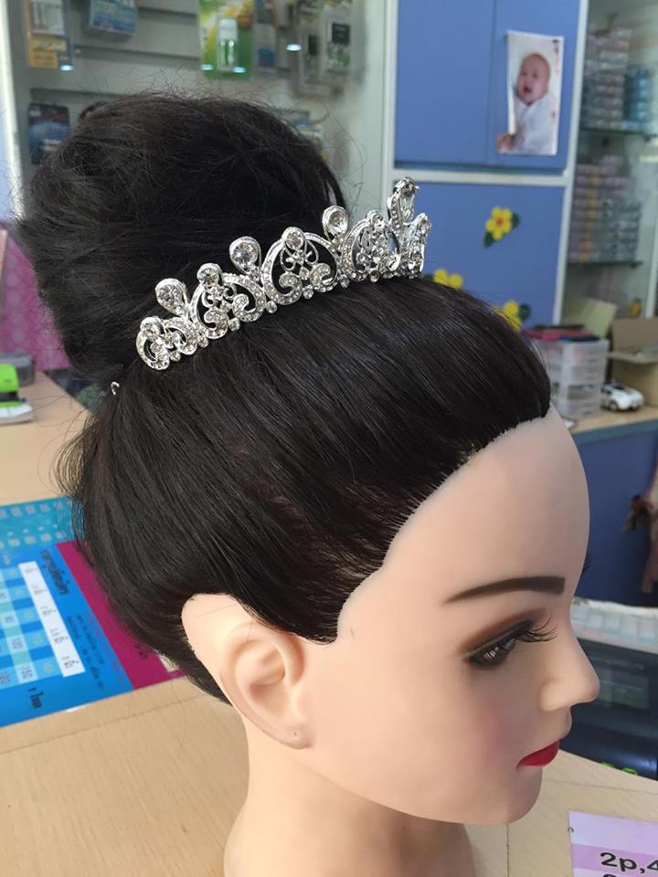 (พร้อมส่ง) เทียร่า 012-B มงกุฎนางงาม มงกุฎเจ้าหญิง งานสวย ปราณีต QCเพชรทุกเม็ด สินค้าพร้อมส่งจากไทย