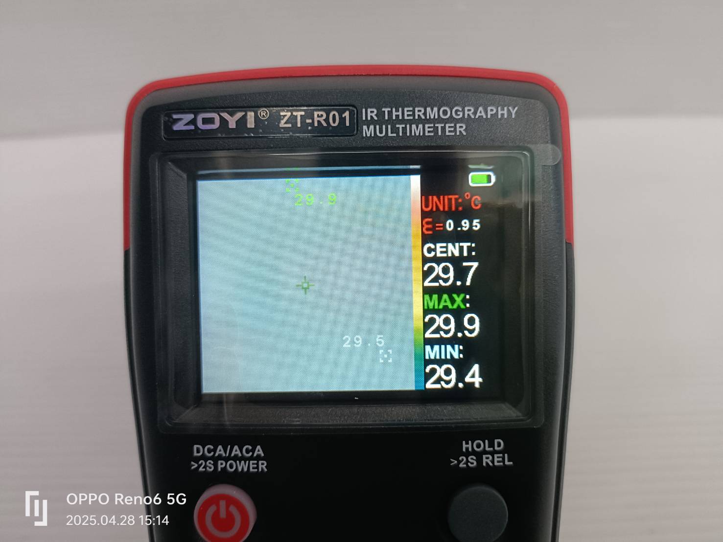 มัลติมิเตอร์+เทอร์โมมิเตอร์IR ZT-R01 ZOYI