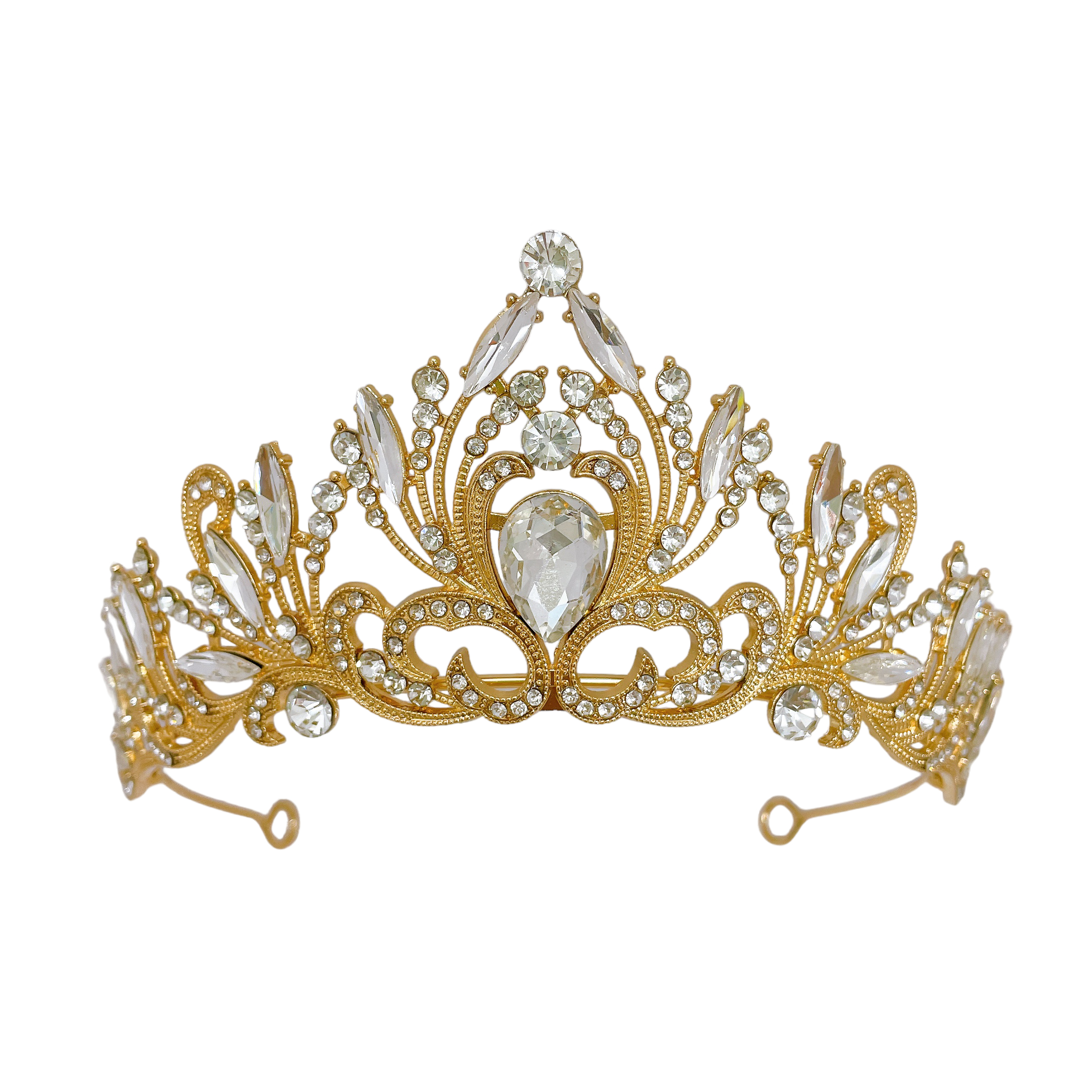 (พร้อมส่ง) เทียร่า 331 สีทองมงกุฎนางงาม งานสวย ปราณีต QCเพชรทุกเม็ด สินค้าพร้อมส่งจากไทย