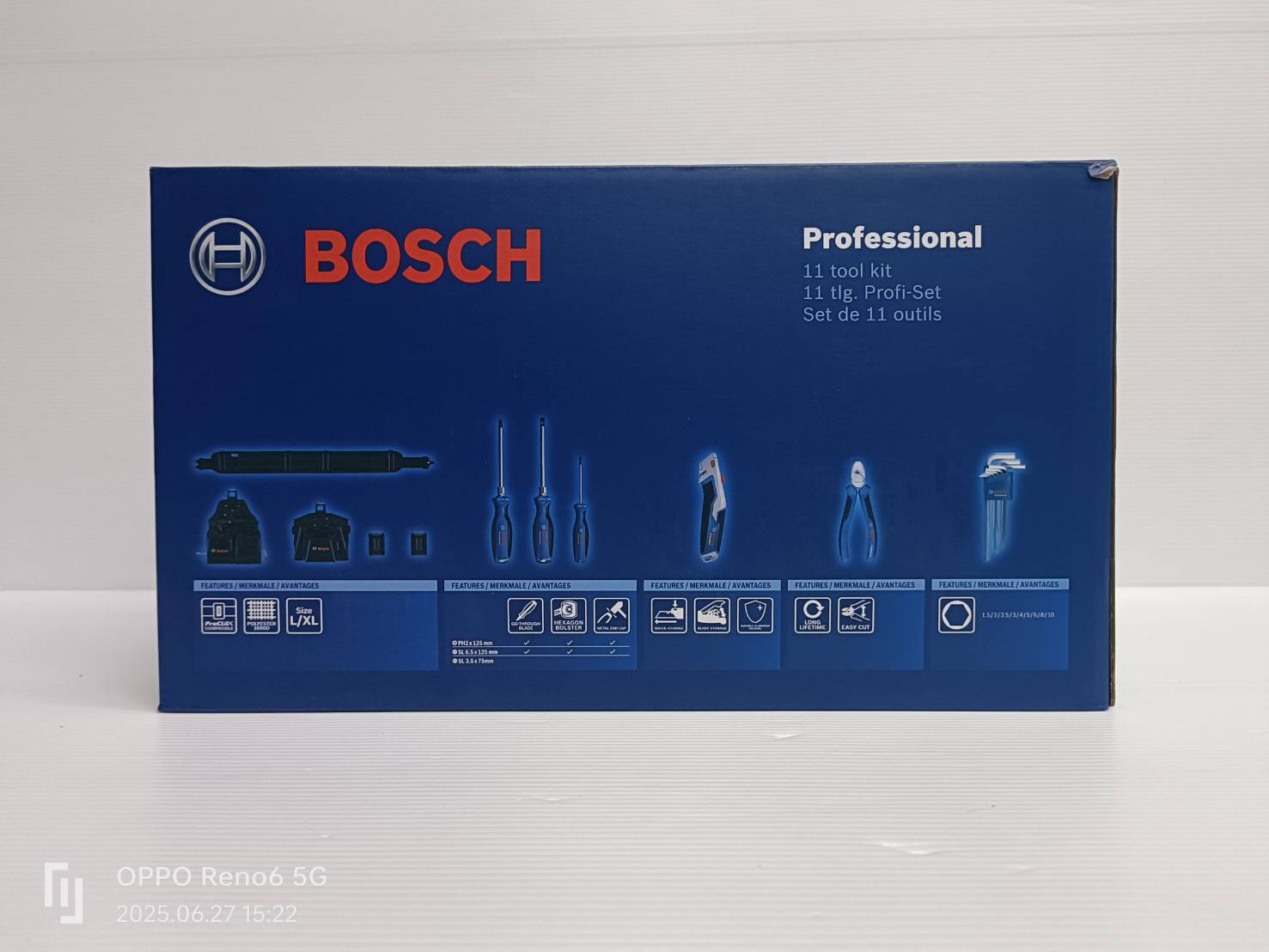 ชุดเข็มขัดช่างไฟ+อุปกรณ์ 1600A02H5C BOSCH