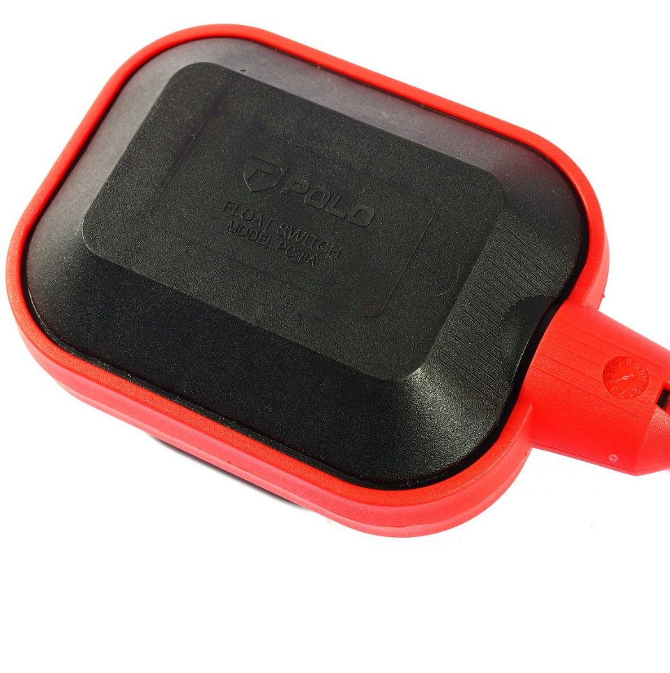 POLO สวิทช์ลูกลอยไฟฟ้า 220 โวลต์ 16 แอมป์ รุ่น PC-8A อุณหภูมิสูงสุด 50°C ระดับการป้องกันน้ำ กับฝุ่น IP68 (โปโล)