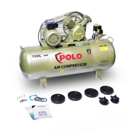 ปั้มลมสายพาน150ลิตร 3HP SGJ2070-150 POLO