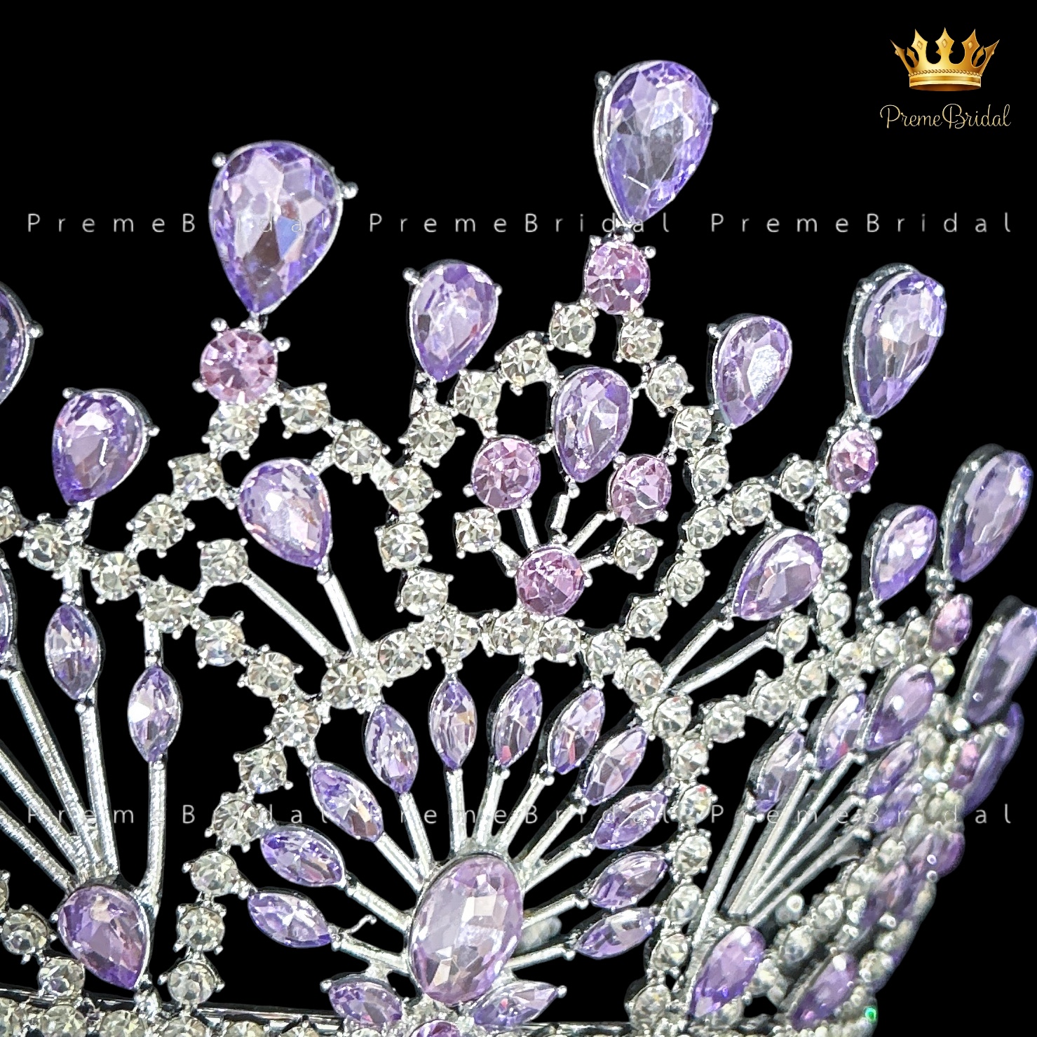 (พร้อมส่ง) เทียร่า 448 มงกุฎครึ่งหัว ไซส์นางงาม ปราณีต QCเพชรทุกเม็ด สินค้าพร้อมส่งจากไทย