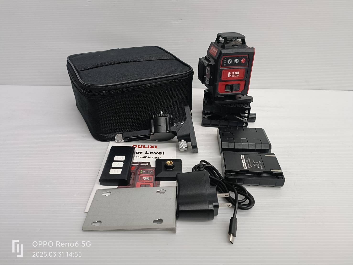 เลเซอร์16เส้น สีเขียว Mini 4D OULIXI