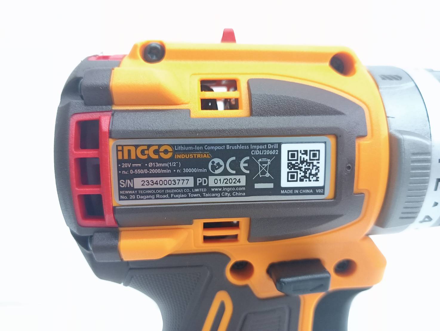 สว่านกระแทก20V CIDLI20602 INGCO ครบชุด