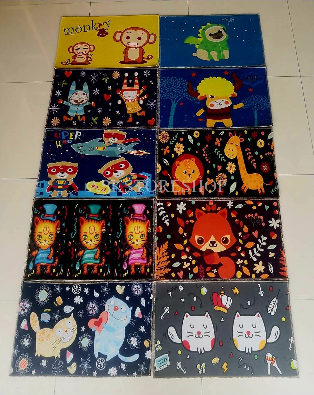 ขายส่ง พรมเช็ดเท้า การ์ตูน-พรมตกแต่ง ส่ง 27 บาท