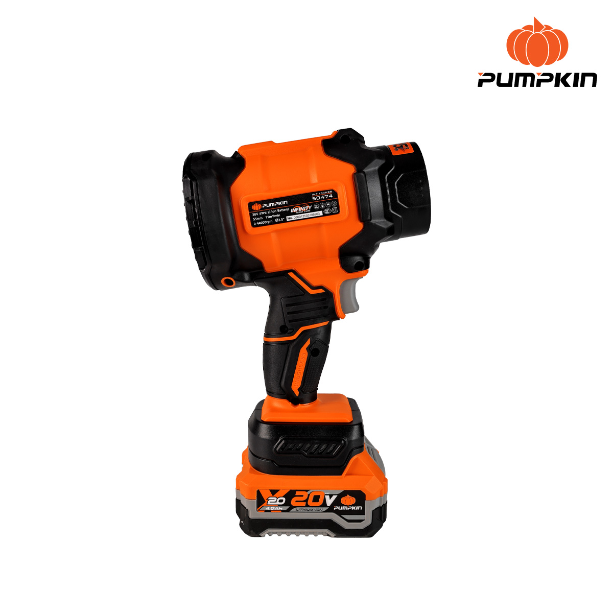 เครื่องเป่าลมมือถือ20V พัดลมเทอร์โบ INF-104HBB-401K-X20 PUMPKIN 50475