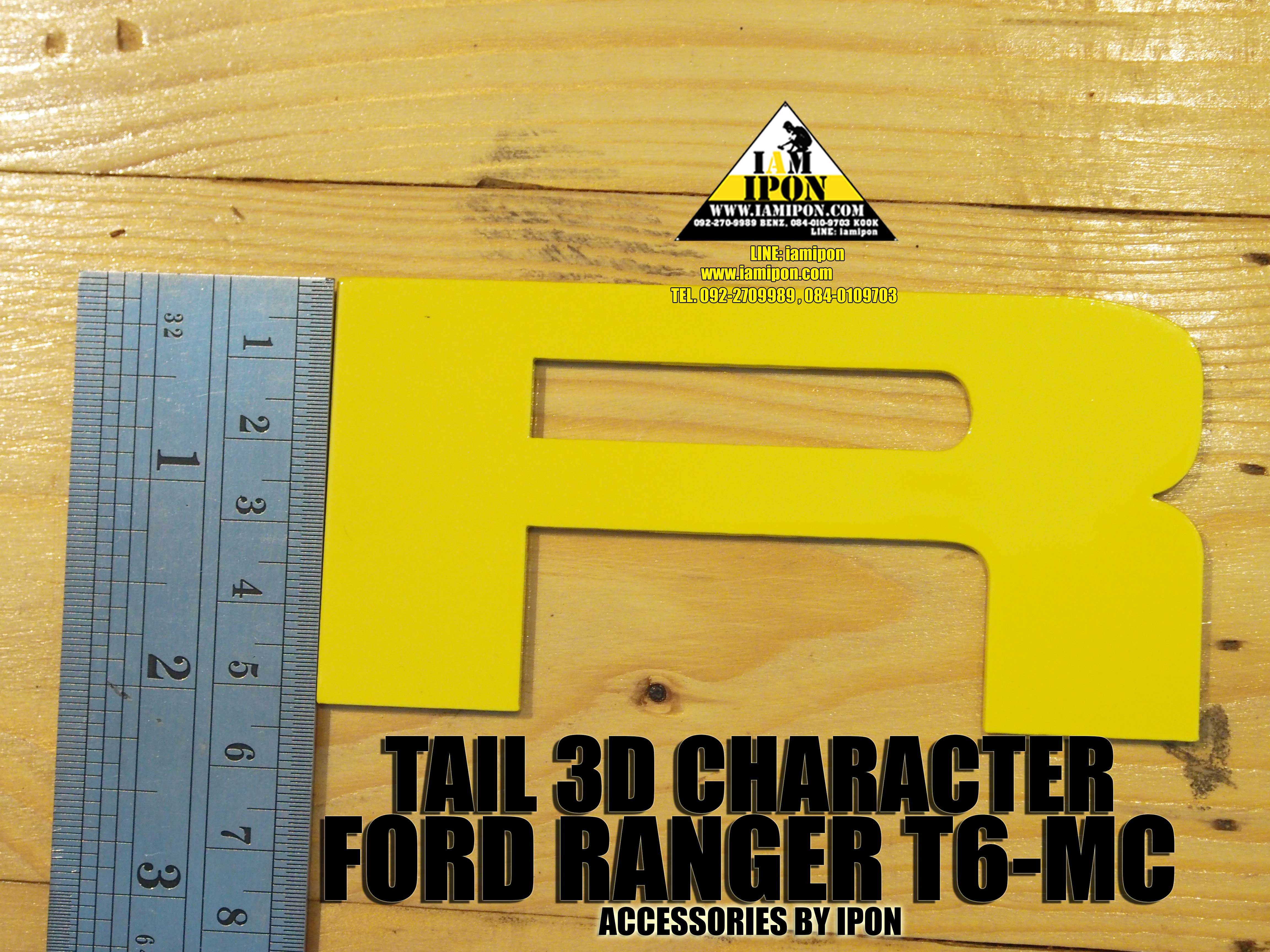 TAIL 3D CHARACTER FORD RANGER MC ตัวหนังสือฝาท้ายฟอร์ดเรนเจอร์