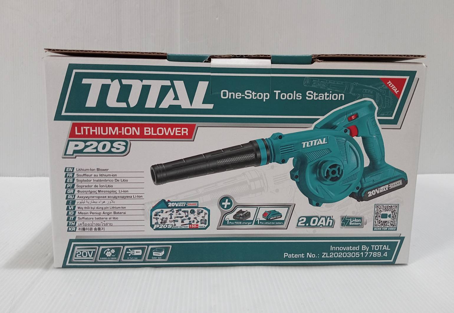 เครื่องเป่าลมไร้สาย 20V TABLI200181 TOTAL ((แบตเตอรี่ 1 ก้อน + แท่นชาร์จ )