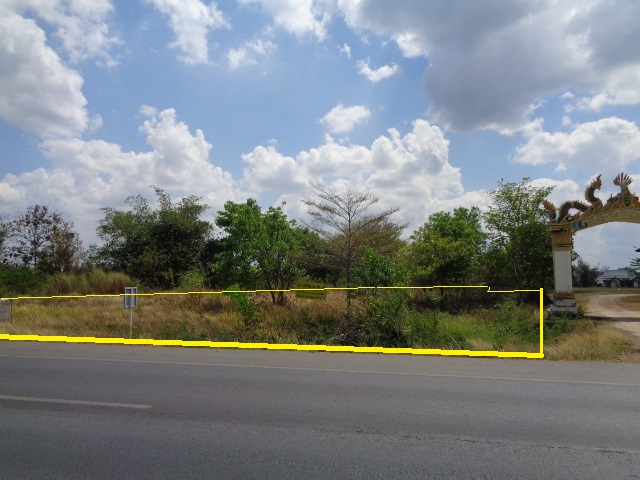 H1189 ขายที่ดิน ภบท.5 4-1-96 ไร่ อยู่ติดถนนสายสระแก้ว–เขาหินซ้อน ปากทางเข้าวัดนาคาบารมีธรรม ก่อนถึงแยกวังท่าช้าง2.6 กม.