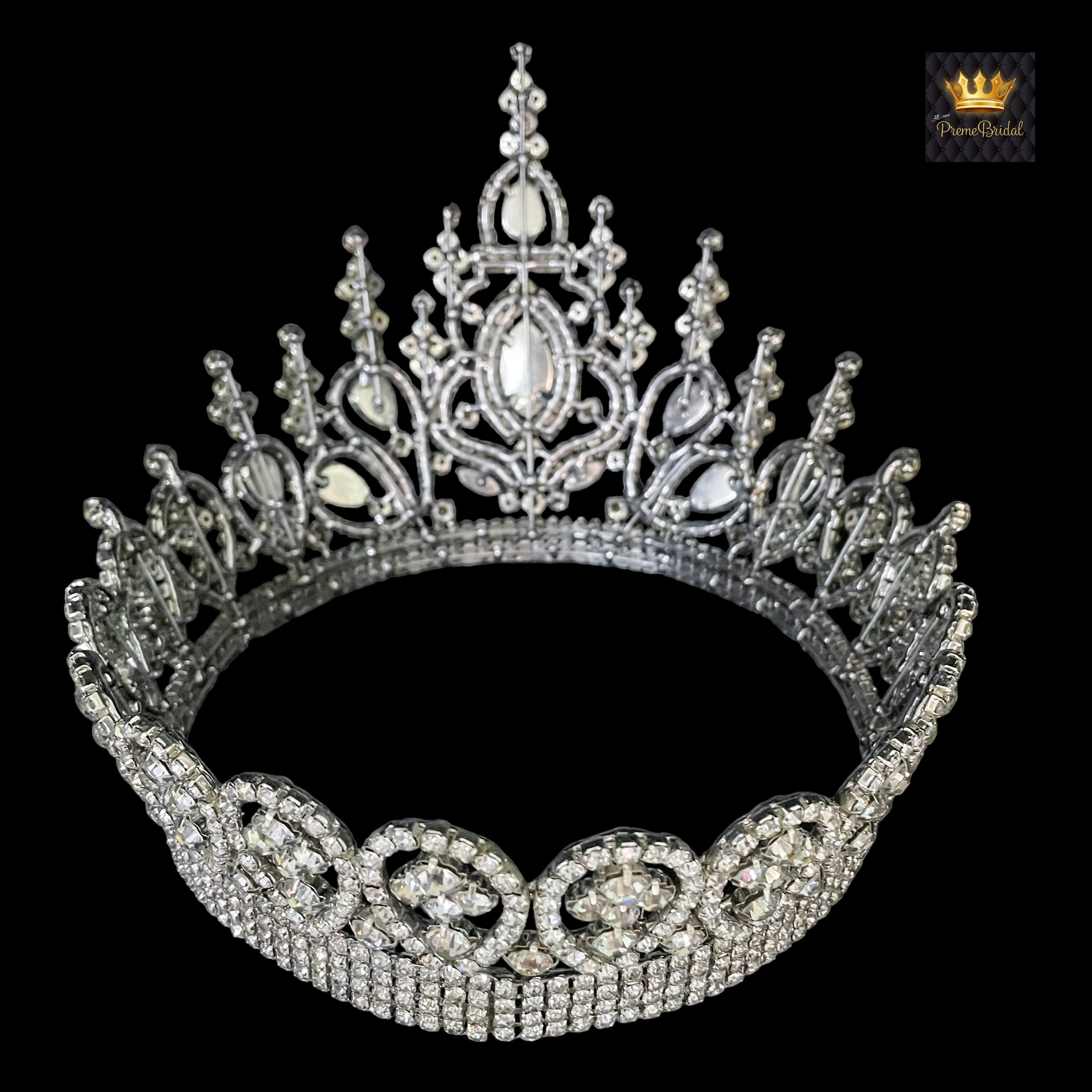 (พร้อมส่งจากไทย) มงกุฏ 108 สีขาว มงกุฎนางงาม มงกุฎเพชร มงกุฎประกวด สินค้าพร้อมส่ง ไม่ต้องรอนาน งานพรีเมี่ยม