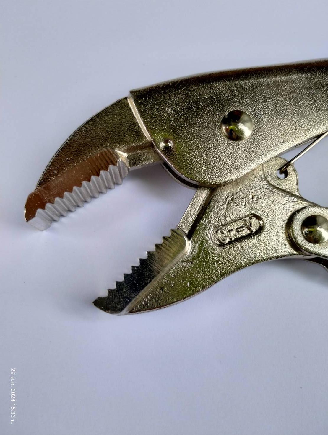 KENDO KD-11610 คีมล็อคปากตรง 250mm. 10" เกรด Cr-V แท้