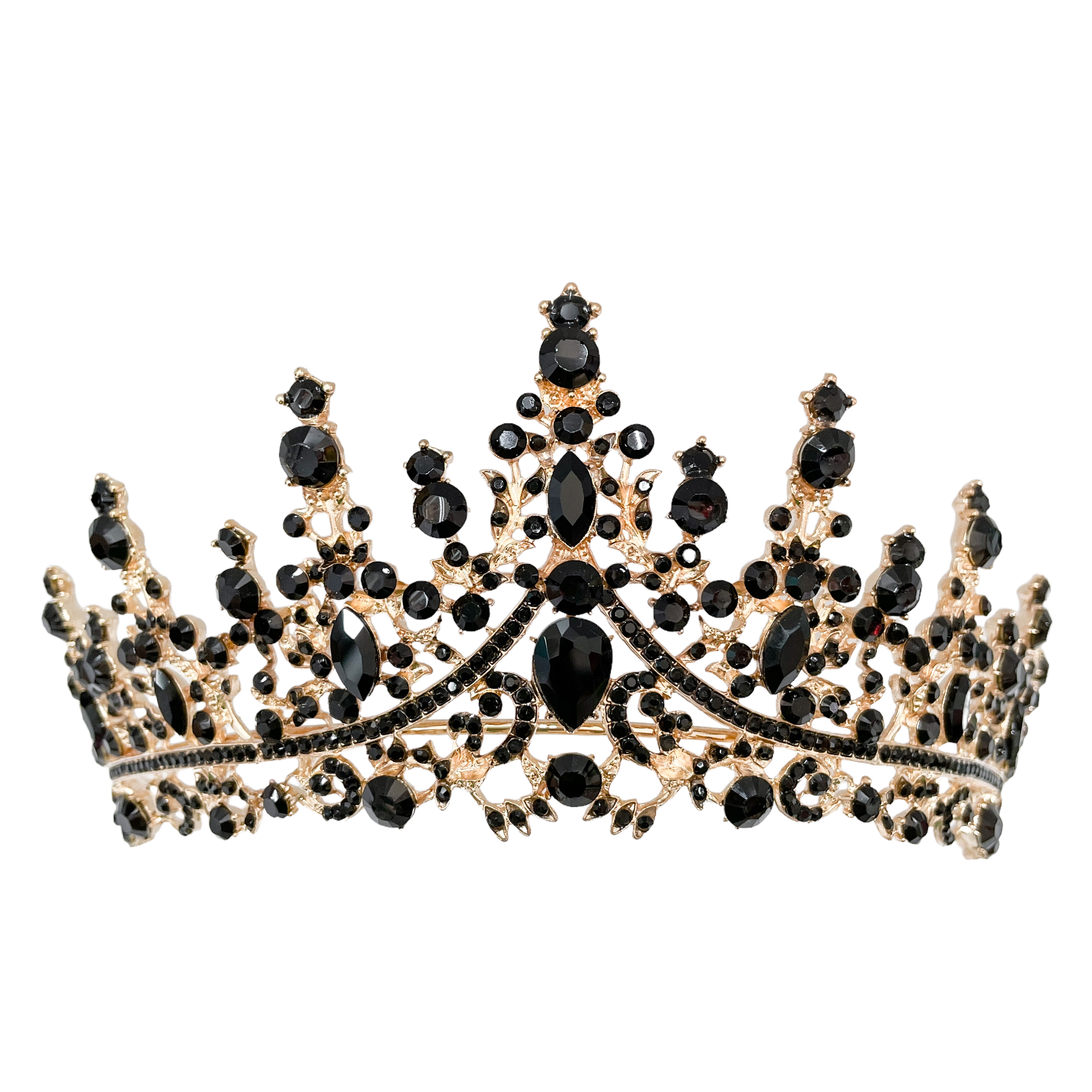 (พร้อมส่ง) มงกุฎสีดำ 273 มงกุฎนางงาม งานสวย ปราณีต QCเพชรทุกเม็ด ร้านคนไทย คุยง่าย ส่งเร็ว