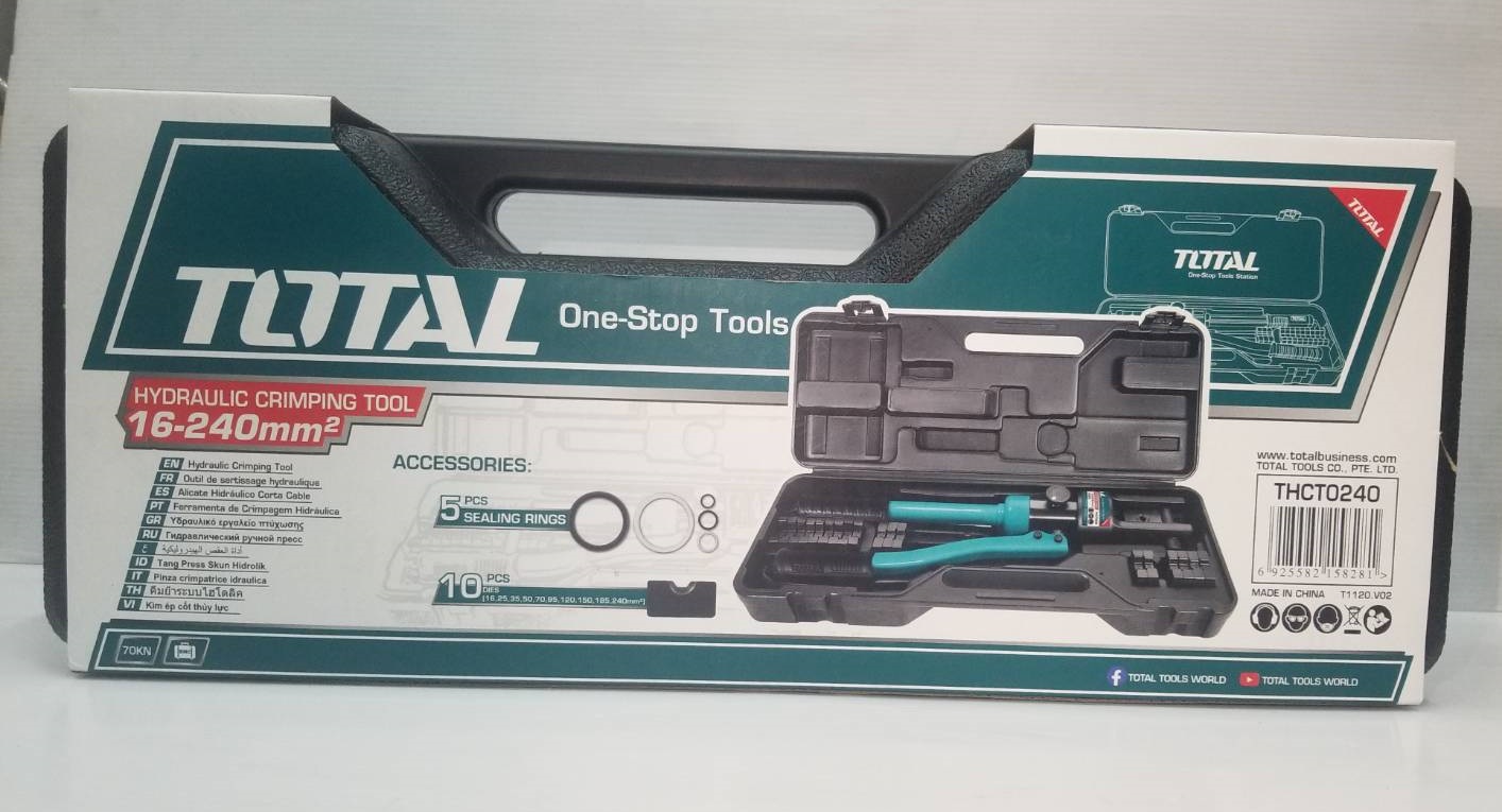 คีมย้ำหางปลาไฮดรอลิค 16-240mm² THCT0240 TOTAL