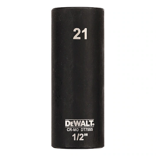 DEWALT ลูกบ๊อกซ์ยาว 1/2 นิ้ว(4 หุน) ขนาด 21 มม. DT7555-QZ