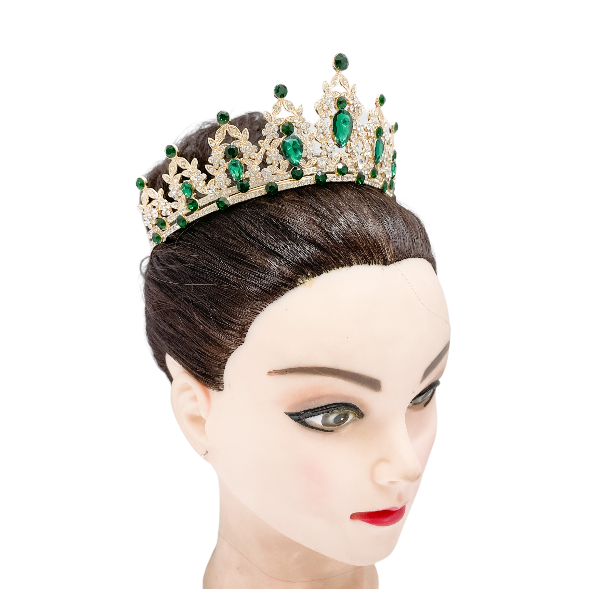 (พร้อมส่ง) เทียร่า 146 สีทอง-เขียว งานสวย ปราณีต QCเพชรทุกเม็ด สินค้าพร้อมส่งจากไทย