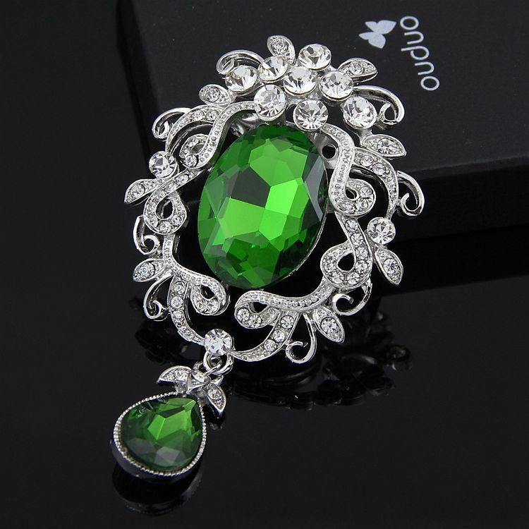 (พร้อมส่ง) เข็มกลัด 064-สีเขียว