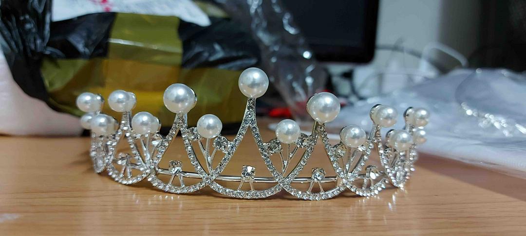 (พร้อมส่ง) เทียร่า 133-สีเงิน มงกุฎเจ้าสาว มงกุฎเจ้าหญิง งานสวย ปราณีต QCเพชรทุกเม็ด สินค้าพร้อมส่งจากไทย