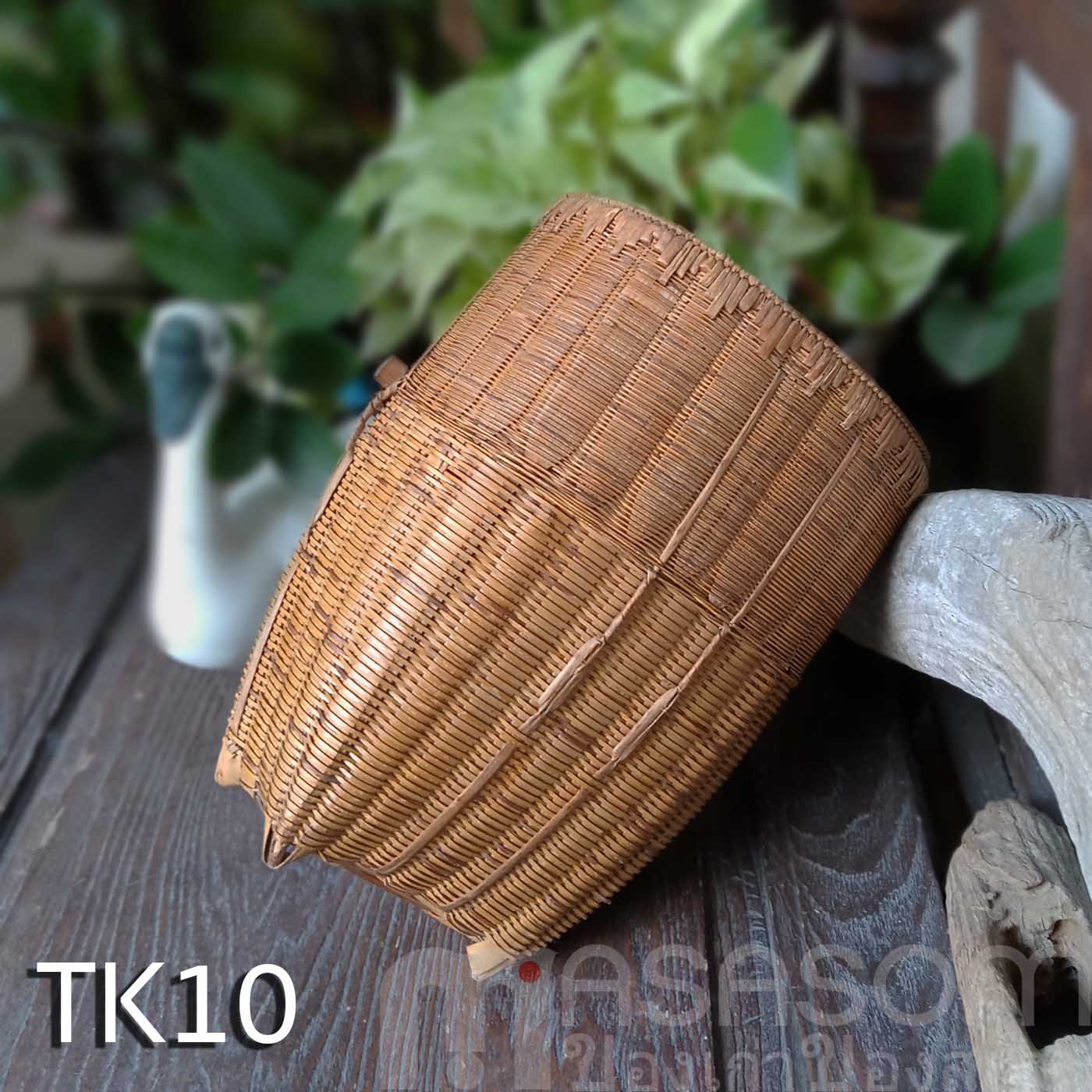 ตะกร้าไม้ไผ่สานของชาวเขา