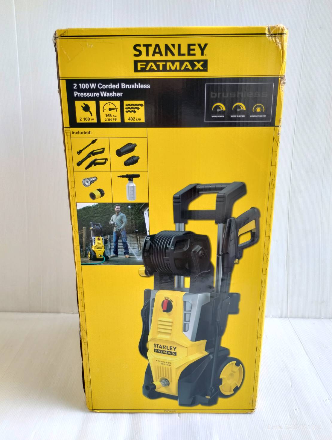 STANLEY เครื่องฉีดน้ำแรงดันสูง 2100W / 165บาร์ รุ่น SFMPW2400TH-B1