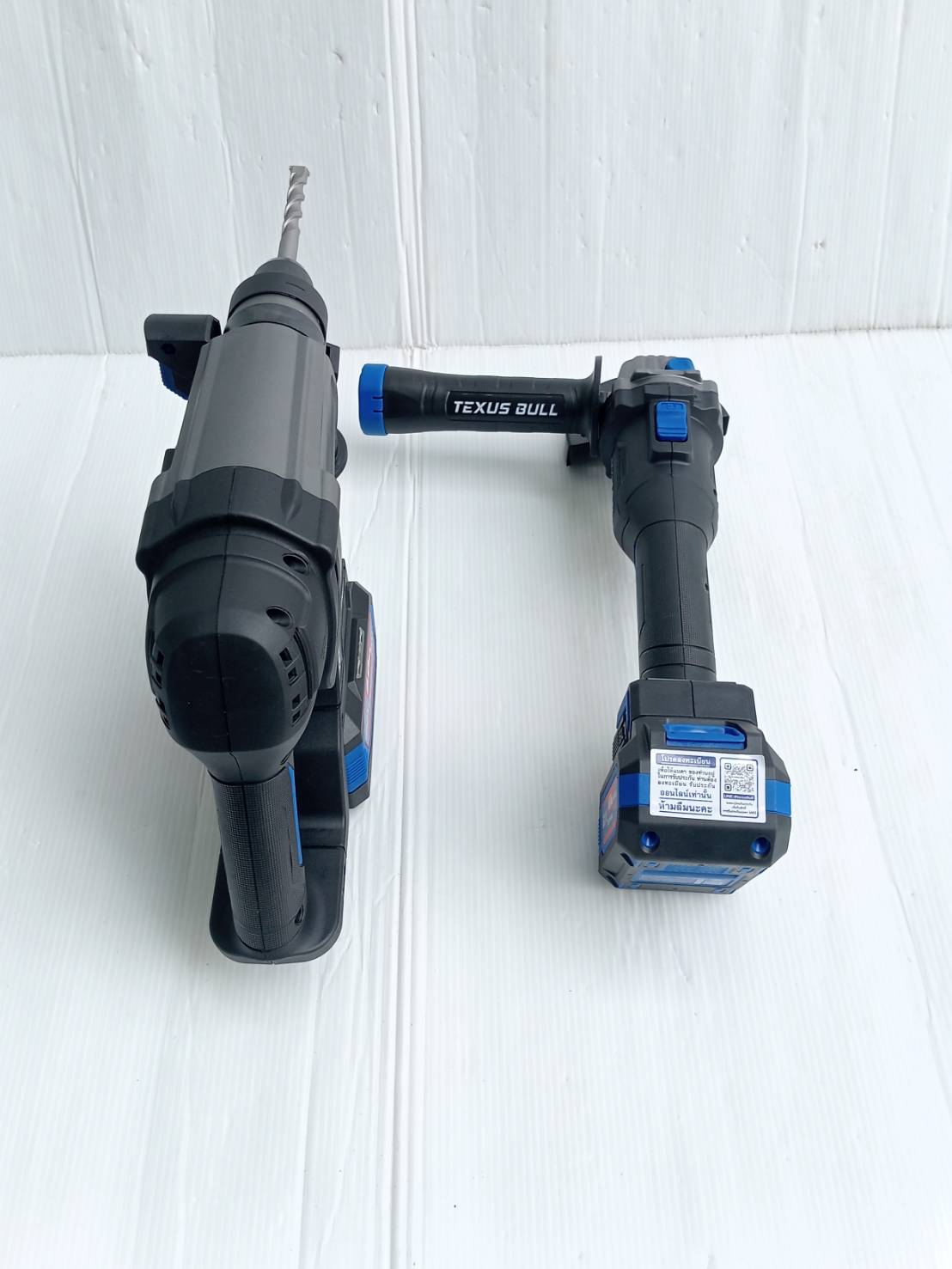 TEXUS BULL รุ่น TX-8222 ชุดสว่านโรตารี่และเจียรมือไร้สาย20V.พร้อมแบตเตอรี่ x6.0Ah 2 ก้อน