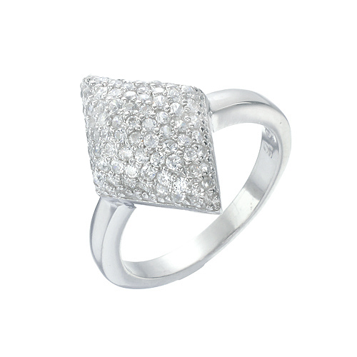 แหวนเงินแท้925เพรชประดับเพรชแท้สวิส เกรดดี น้ำใส