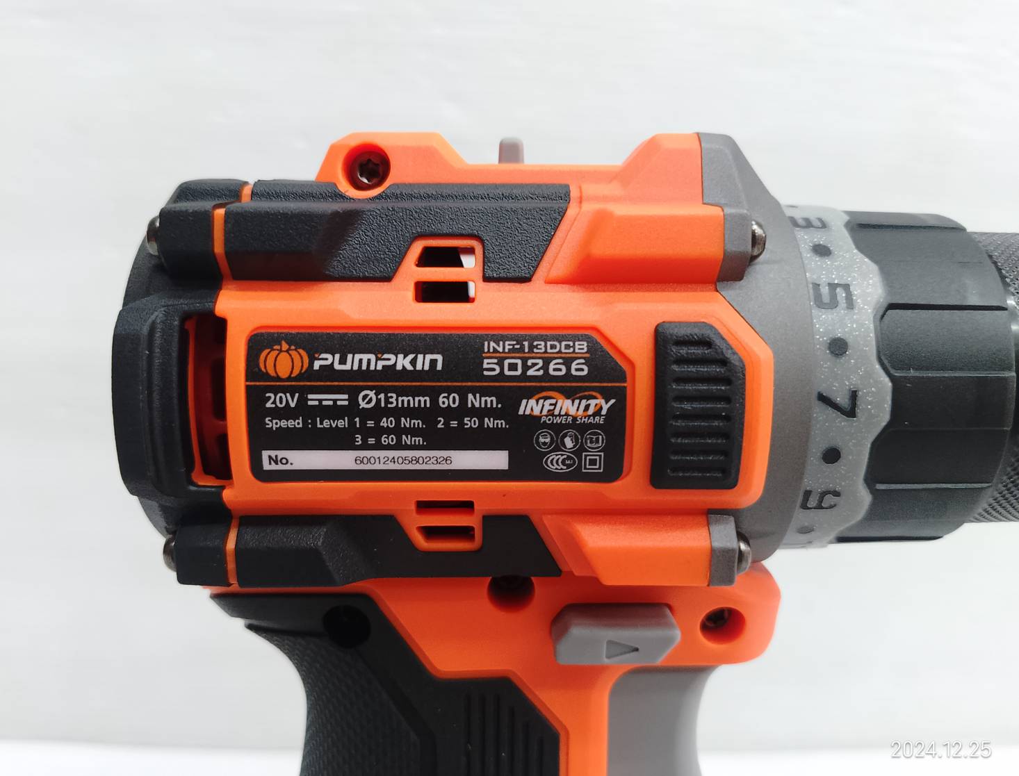 PUMPKIN สว่านไร้สาย20V Brushless Motor INF-13DCB-202K 50259