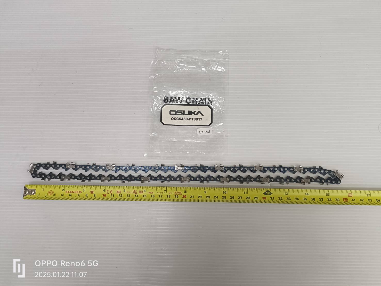 OSUKA OSAC1061 อะไหล่โซ่เลื่อยไร้สาย 11.5 นิ้ว OCCS430-PT0017