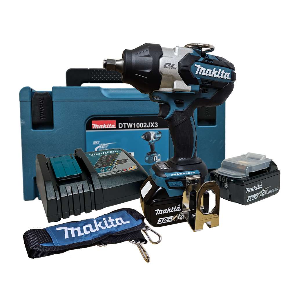 บล๊อกไร้สาย1/2 DTW1002JX3 MAKITA พร้อมสาย Beltกันหล่น