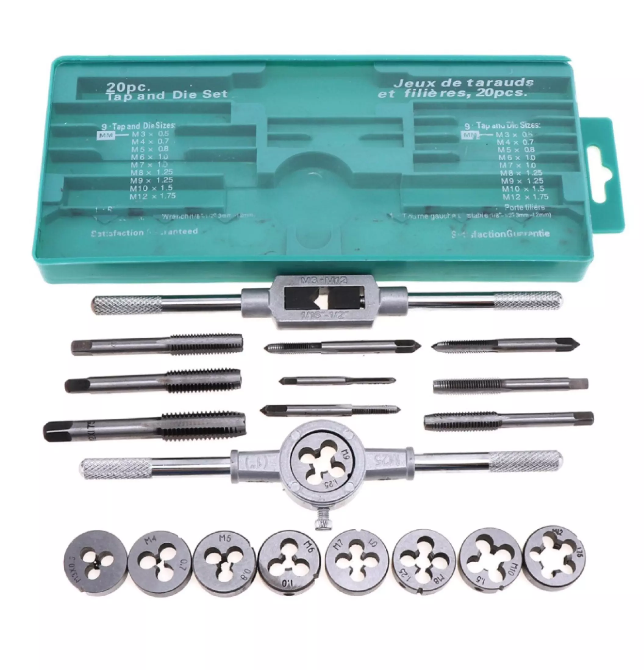 ชุดต๊าปเกลียว 20 ตัวชุด (มิล) TAP20M