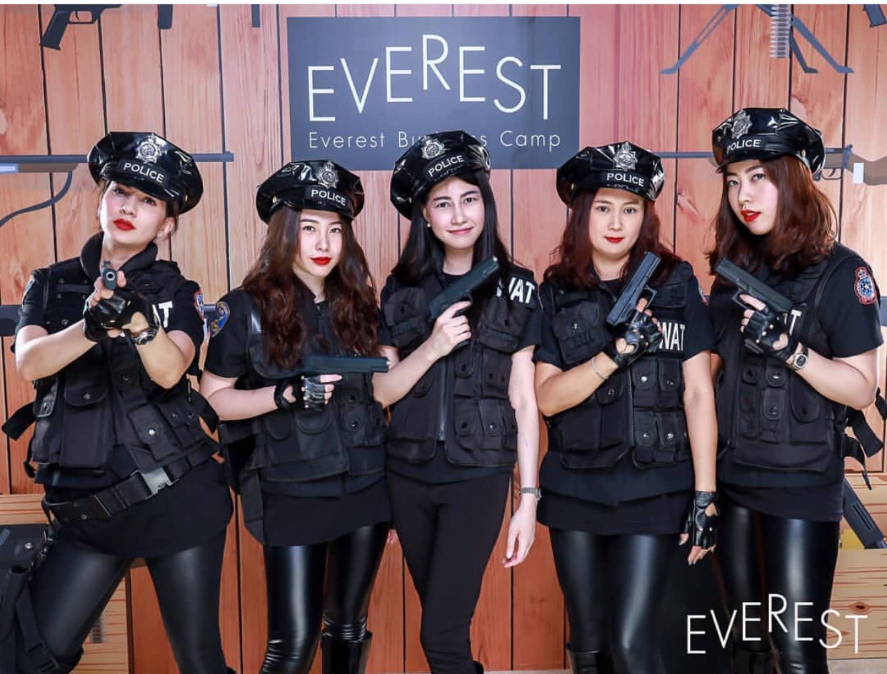 ชุดตำรวจหญิง แบบกางเกง /ุ ชุดอาชีพ / ชุดอาชีพในฝัน