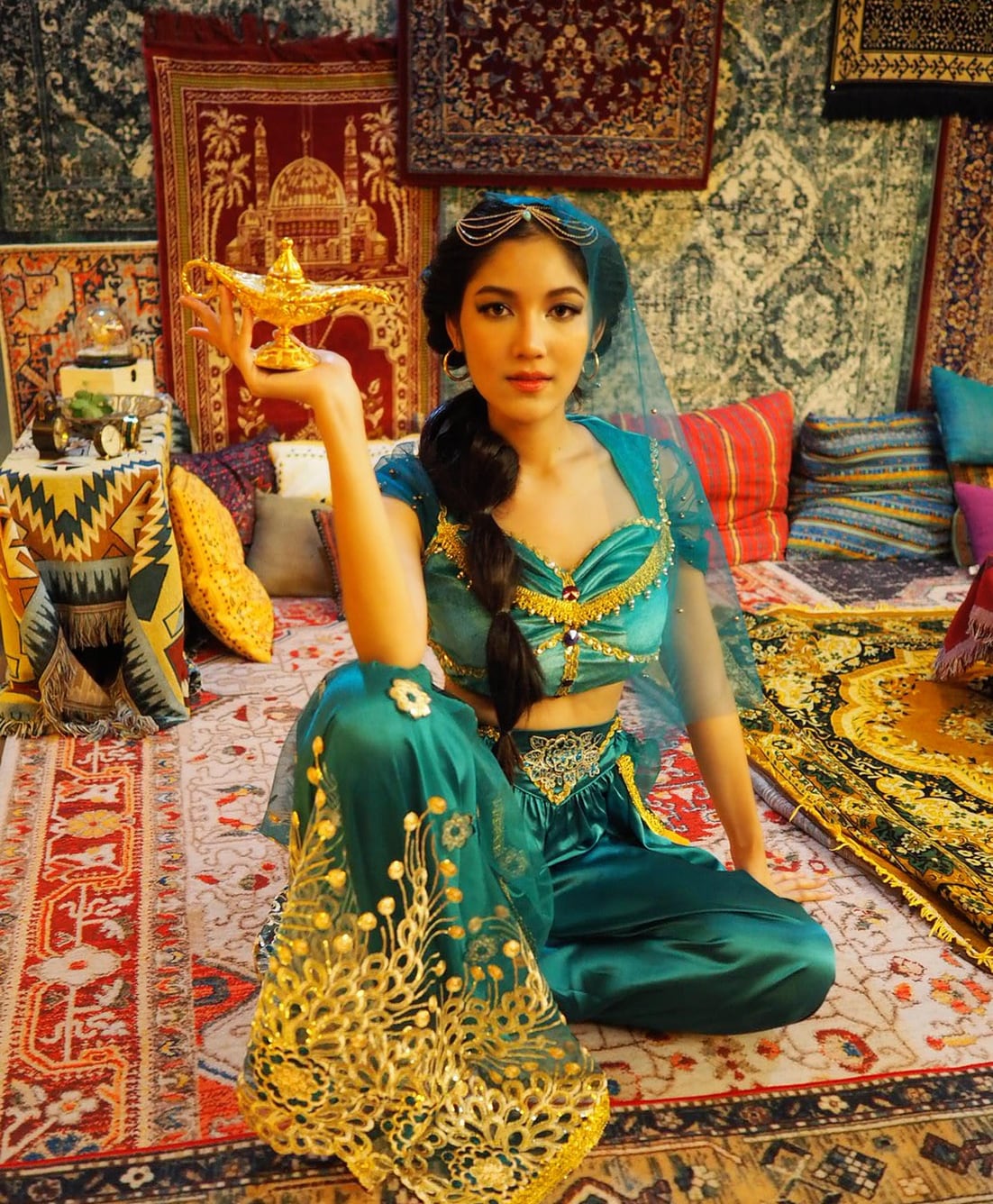 ชุดเจ้าหญิงเปอร์เซีย สีเขียว