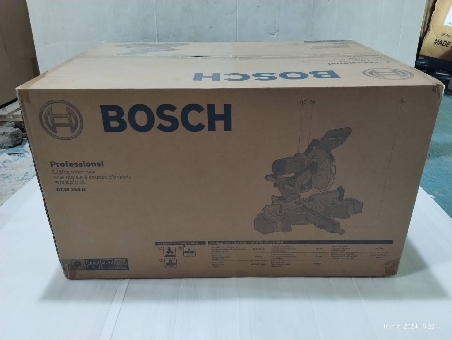 แท่นตัดองศา10" GCM254D BOSCH 0601B530K0