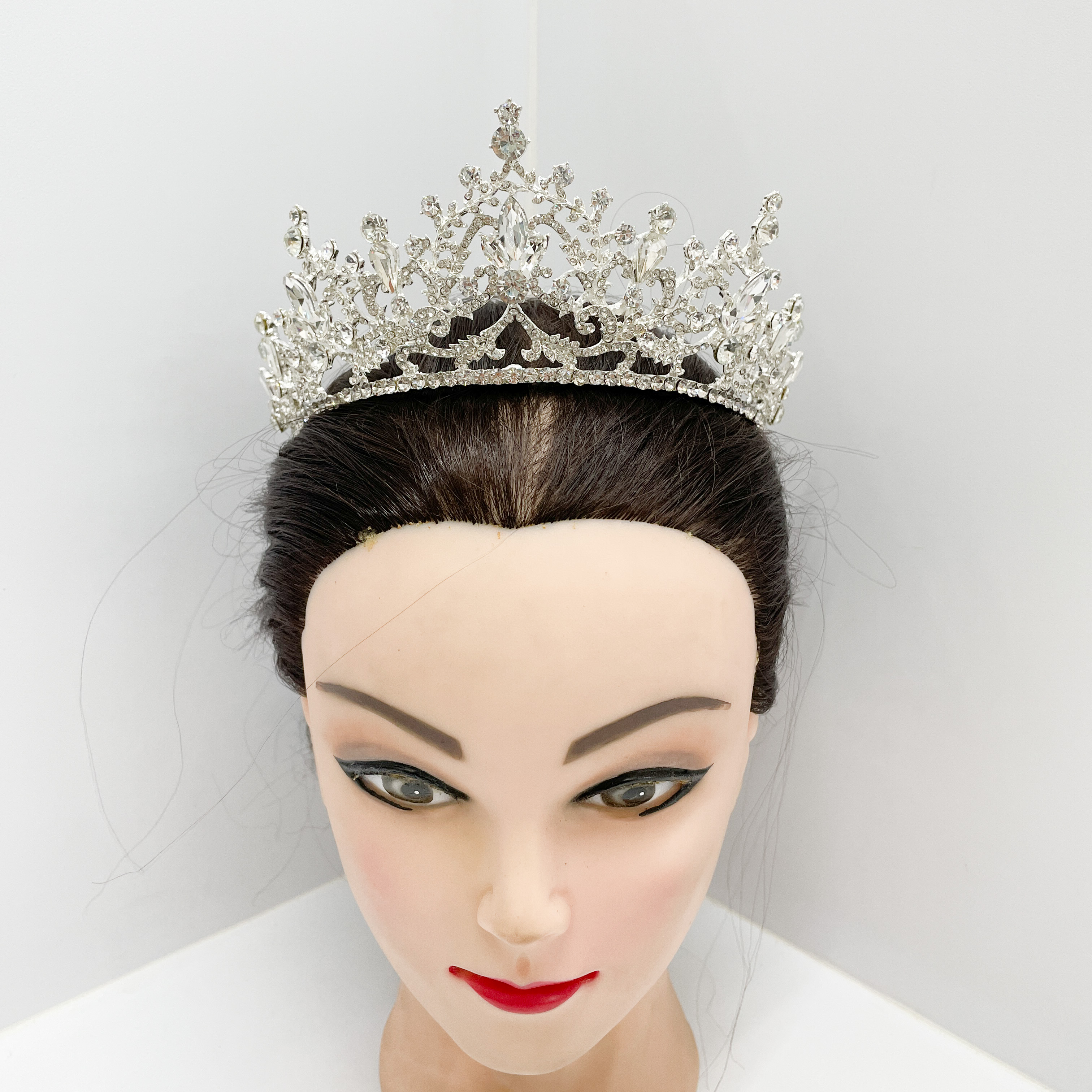 (พร้อมส่ง) เทียร่า 348 สีขาว งานสวย ปราณีต QCเพชรทุกเม็ด สินค้าพร้อมส่งจากไทย