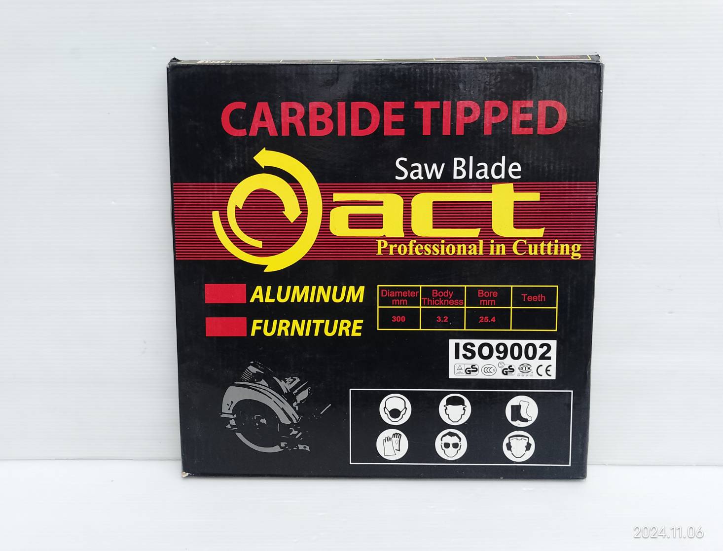 ใบเลื่อยวงเดือนอลูมิเนียม 12"x120T ACT รู25.มิล